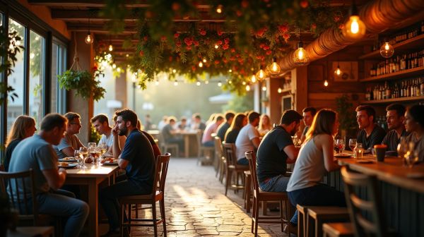 Good vibes et cuisine faite maison au bar restaurant à L'Hermitage-Lorge